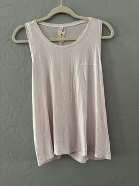 SPIRITUAL GANGSTER Soft Pink Women's Sleeveless Tank Top Tie Open Back XL